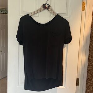 Lucky Brand Black Short Sleeve Pocket Tee